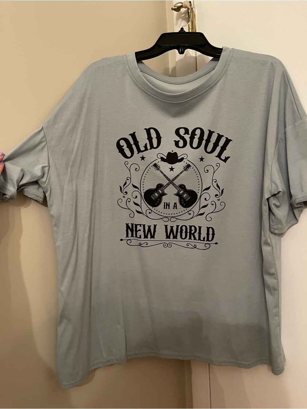 Old Soul Graphic Tee - Light Sage Green Men’s Shirt